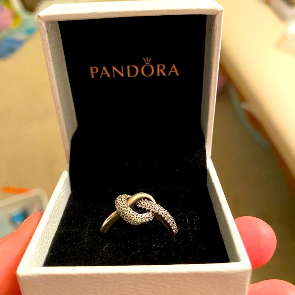 Pandora promise knotted ring